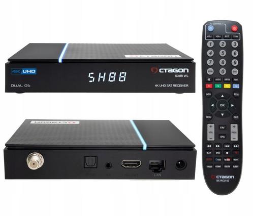OCTAGON SX88 V2 4K UHD S2 IP 5G Wi-Fi 1xDVB-S2 E2, Audio, Tv en Foto, Mediaspelers, Nieuw, Minder dan 500 GB, HDMI, USB 2.0, Optische audio
