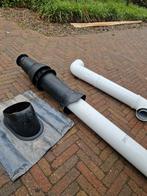 Skyline 3000 Dakdoorvoer 80/125 Zwart, loodslab, telescoopst, Doe-het-zelf en Verbouw, Ophalen, Afvoer, Pvc, Zo goed als nieuw