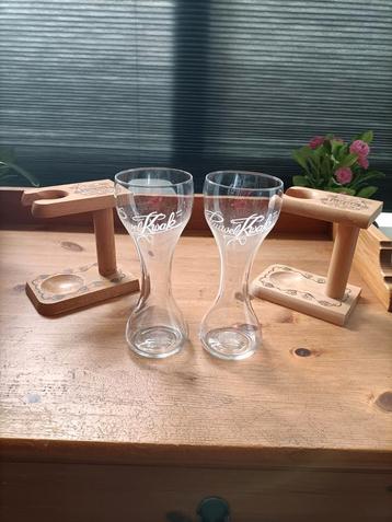 2 pauwel kwak glazen met extra een houder erbij beschikbaar voor biedingen
