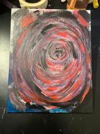Abstract Schilderij - Acryl & Olie Pastel, Antiek en Kunst, Kunst | Schilderijen | Abstract, Ophalen