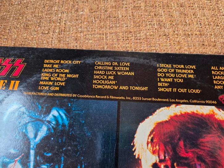 Kiss Alive2 lp vinyl MISPRINT ON COVER, Cd's en Dvd's, Vinyl | Hardrock en Metal, Gebruikt, Ophalen of Verzenden