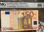 50 euro Biljet PMG 66 handtekening Draghi, Postzegels en Munten, Bankbiljetten | Europa | Eurobiljetten, 50 euro, Ophalen of Verzenden