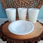 Arcopal 'France Tullip', set van 3 mokken en een kom, Ophalen of Verzenden