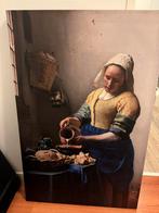 Melkmeisje canvas, Ophalen