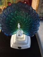 Mooie pauw 21x18 cm, Antiek en Kunst, Antiek | Glas en Kristal, Ophalen of Verzenden