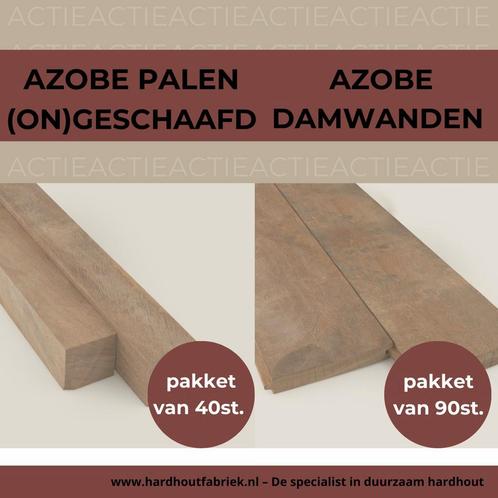 Hardhouten palen en damwanden, Doe-het-zelf en Verbouw, Hout en Planken, Nieuw, Balk, Overige houtsoorten, Minder dan 200 cm, Ophalen