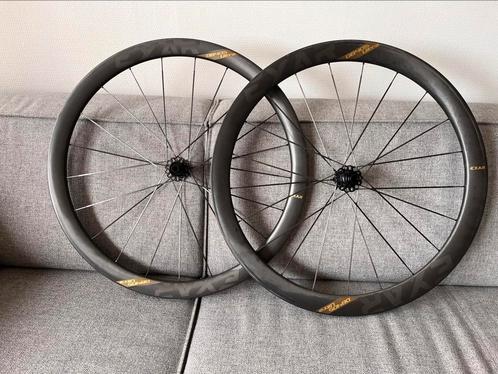 Magene Exar DB405 carbon wielset – disc brake, Fietsen en Brommers, Fietsonderdelen, Zo goed als nieuw, Racefiets, Wiel, Ophalen of Verzenden