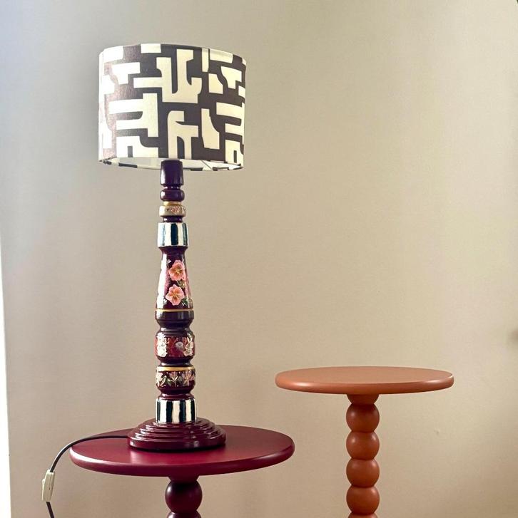 Lamp "Bordeaux", Huis en Inrichting, Lampen | Tafellampen, Nieuw, 50 tot 75 cm, Hout, Ophalen of Verzenden