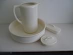 Lampetset, 4 delig, creme kleur, Antiek en Kunst, Antiek | Keramiek en Aardewerk, Ophalen