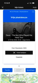 Dave ticket, Eén persoon