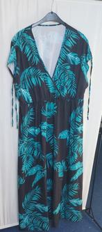 Shein zomerjurk lange jurk maat 4XL 48 zwart groen Heel goed, Zwart, Maat 46/48 (XL) of groter, Ophalen of Verzenden, Zo goed als nieuw