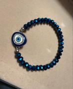 Bescherm jezelf met de Boze-Oog Armband, Nieuw, Elastiek, Met bedels of kralen, Verzenden