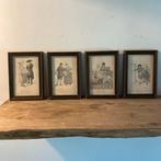 Vintage Etsen Klederdracht Zeeland, Utrecht, Noord-Brabant, Antiek en Kunst, Ophalen of Verzenden