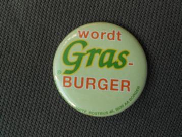 button wordt GRAS burger beschikbaar voor biedingen