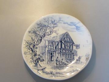 Bord blauw wit Gien 24 cm. beschikbaar voor biedingen