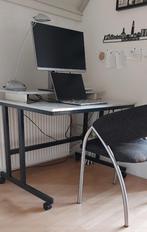 computertafel, Huis en Inrichting, Kasten | Computermeubels, 70 tot 120 cm, 40 tot 80 cm, Gebruikt, Metaal