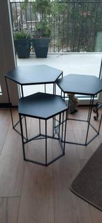 3 Zwarte Bijzettafels - Set, Ophalen
