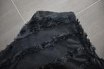 Zwarte poncho, Kleding | Dames, Truien en Vesten, Ophalen of Verzenden, Zo goed als nieuw, Zwart