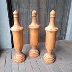 1x Landelijke houten pinakel pion ornament h.54cm *Etage3*, Huis en Inrichting, Woonaccessoires | Overige, Gebruikt, ., Ophalen of Verzenden