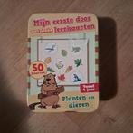 Spel mijn eerste doos met leuke leerkaarten planten en dier, Ophalen of Verzenden, Zo goed als nieuw