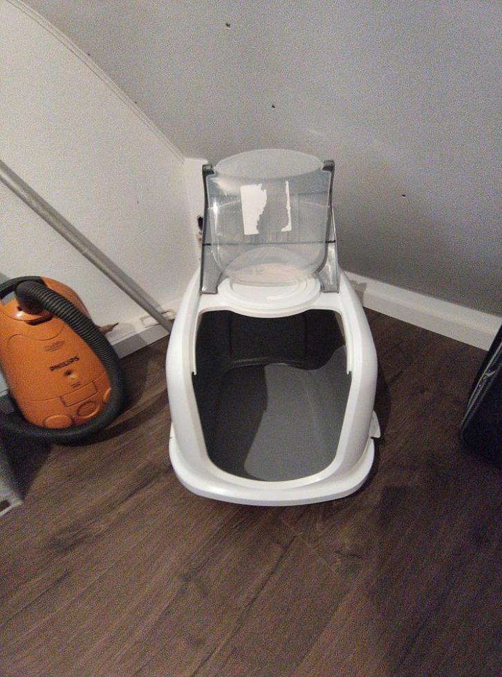 grote kattenbak - Savic nestor jumbo, Dieren en Toebehoren, Kattenbakken, Zo goed als nieuw, Gesloten, Ophalen