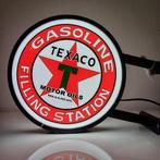 Verlicht muurbord / lichtbak van TEXACO Motor oils, Gebruikt, Ophalen of Verzenden, Lichtbak of (neon) lamp
