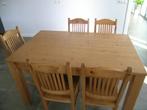grenen eethoek, Ophalen, Gebruikt, 4 tot 6 stoelen