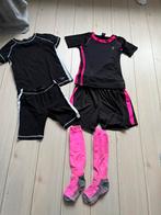 146 140 zwart sport set meisje 128 134 jongens korte broek, Ophalen of Verzenden, Gebruikt, Jongen of Meisje, Sport- of Zwemkleding