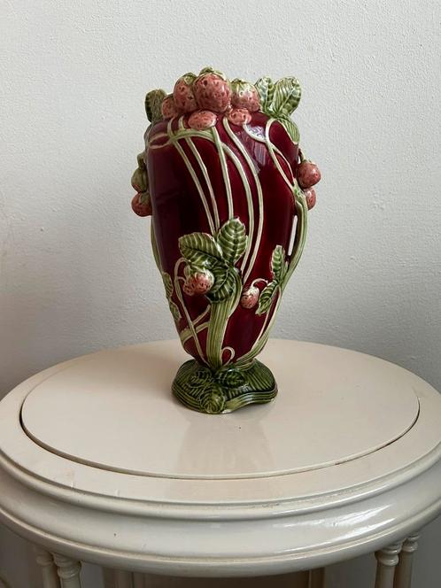 Vintage Vaas 30 cm hoog (mooie kleuren!), Antiek en Kunst, Antiek | Vazen, Ophalen