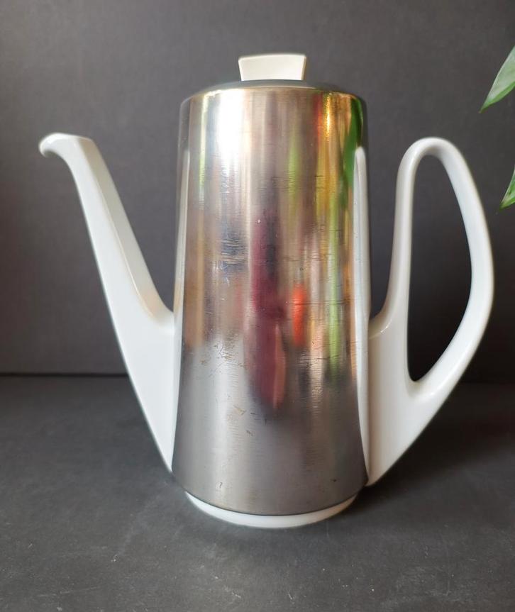 Vintage Koffiepot met metalen warmhoudkap  van WMF, Antiek en Kunst, Antiek | Keukenbenodigdheden, Ophalen of Verzenden
