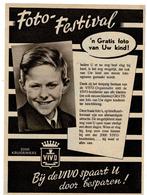 2 VIVO Advertenties FOTO FESTIVAL 1952 SPECIALE AANBIEDING, Verzenden, Zo goed als nieuw, Overige typen