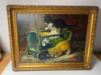 Schilderij met katten en lijst van Roe Bros, Antiek en Kunst, Kunst | Schilderijen | Klassiek, Ophalen