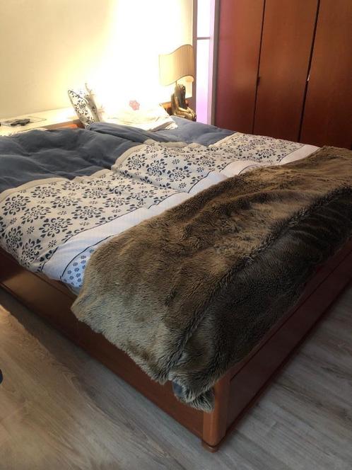 Bed, 2x nachtkastje, commode, kersenhout Hulsta, Antiek en Kunst, Antiek | Meubels | Bedden, Ophalen