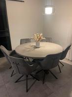 H&H Henders en Hazel ronde beton eettafel 150cm, Huis en Inrichting, Tafels | Eettafels, Overige materialen, Gebruikt, 150 tot 200 cm