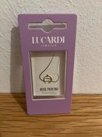 Lucardi stalen nep neuspiercing, goldplated, Verzenden, Nieuw, Staal, Neuspiercing