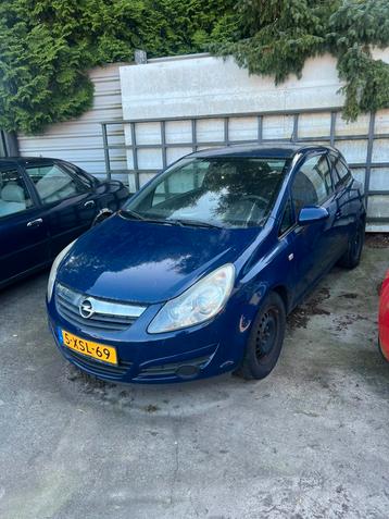 Opel Corsa 1.0 12V 3D 2008 Blauw motor kapot defect beschikbaar voor biedingen