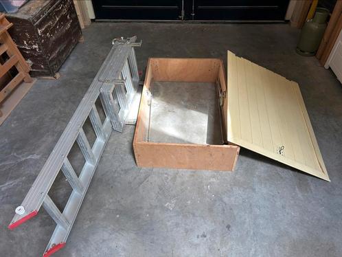 Vlizotrap incl. Ombouw en luik, Doe-het-zelf en Verbouw, Ladders en Trappen, Gebruikt, Trap, 2 tot 4 meter, Opvouwbaar of Inschuifbaar