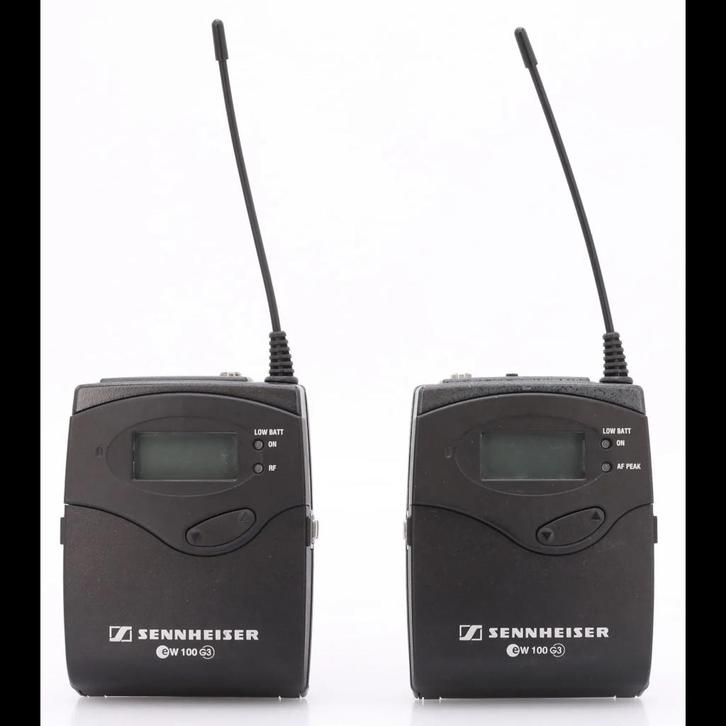 Sennheiser EW 100 G3 Draadloos SET + Koffer, Audio, Tv en Foto, Professionele Audio-, Tv- en Video-apparatuur, Gebruikt, Audio