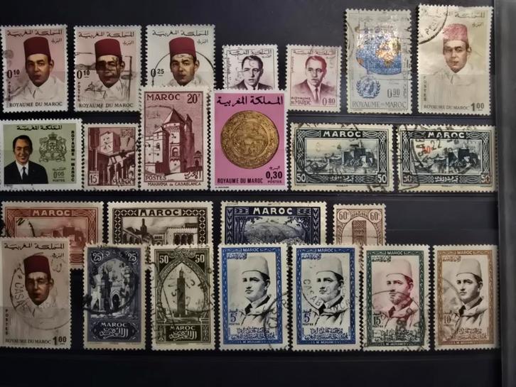 Kaveltje Marokko - Diverse Zegels, Postzegels en Munten, Postzegels | Afrika, Gestempeld, Marokko, Ophalen of Verzenden