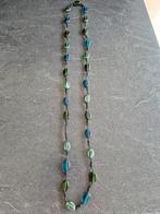 Mooie ketting, Sieraden, Tassen en Uiterlijk, Kettingen, Ophalen of Verzenden, Zo goed als nieuw, Blauw, Overige materialen