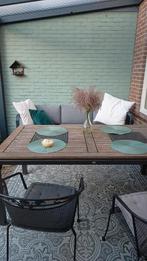 Tuintafel hardhout, Ophalen, Gebruikt, Rechthoekig, Hout