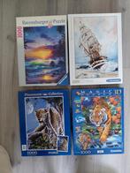 4 puzzels 2 euro per stuk, Ophalen, 500 t/m 1500 stukjes, Zo goed als nieuw