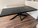 Mooie zwarte tafel 220x100, Huis en Inrichting, Tafels | Eettafels, Ophalen, Gebruikt, 100 tot 150 cm, 200 cm of meer
