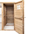 Volière Jesse met een dichte sluis en nachthok, Dieren en Toebehoren, Ophalen of Verzenden, Nieuw, Hout, Volière