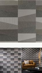 2 Rollen Arte Focus Vinylbehang Polygon 26552 Nieuw, Huis en Inrichting, Stoffering | Behang, Ophalen, 10 tot 25 m², Grijs, Modern