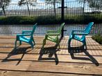 Kinder relax tuinstoel blauw en groen (3 stuks), Ophalen, Gebruikt, Kunststof