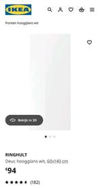 Keukenfront Method Ikea RINGHULT deur hoogglans wit 140x60, Ophalen, 50 tot 100 cm, Zo goed als nieuw, Wit