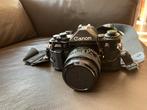 Vintage analoge spiegelreflex Canon A1 fototoestel, Audio, Tv en Foto, Fotocamera's Analoog, Ophalen, Gebruikt, Spiegelreflex