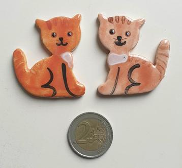 Mozaïek steentjes handgemaakt keramiek poesjes, O7B   beschikbaar voor biedingen