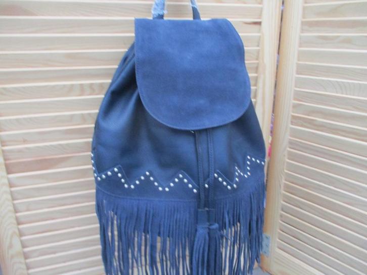 Blauwe Rugtas , Festvals -Boho ,v.a 30,00e, Sieraden, Tassen en Uiterlijk, Tassen | Rugtassen, Nieuw, Overige merken, 30 tot 45 cm